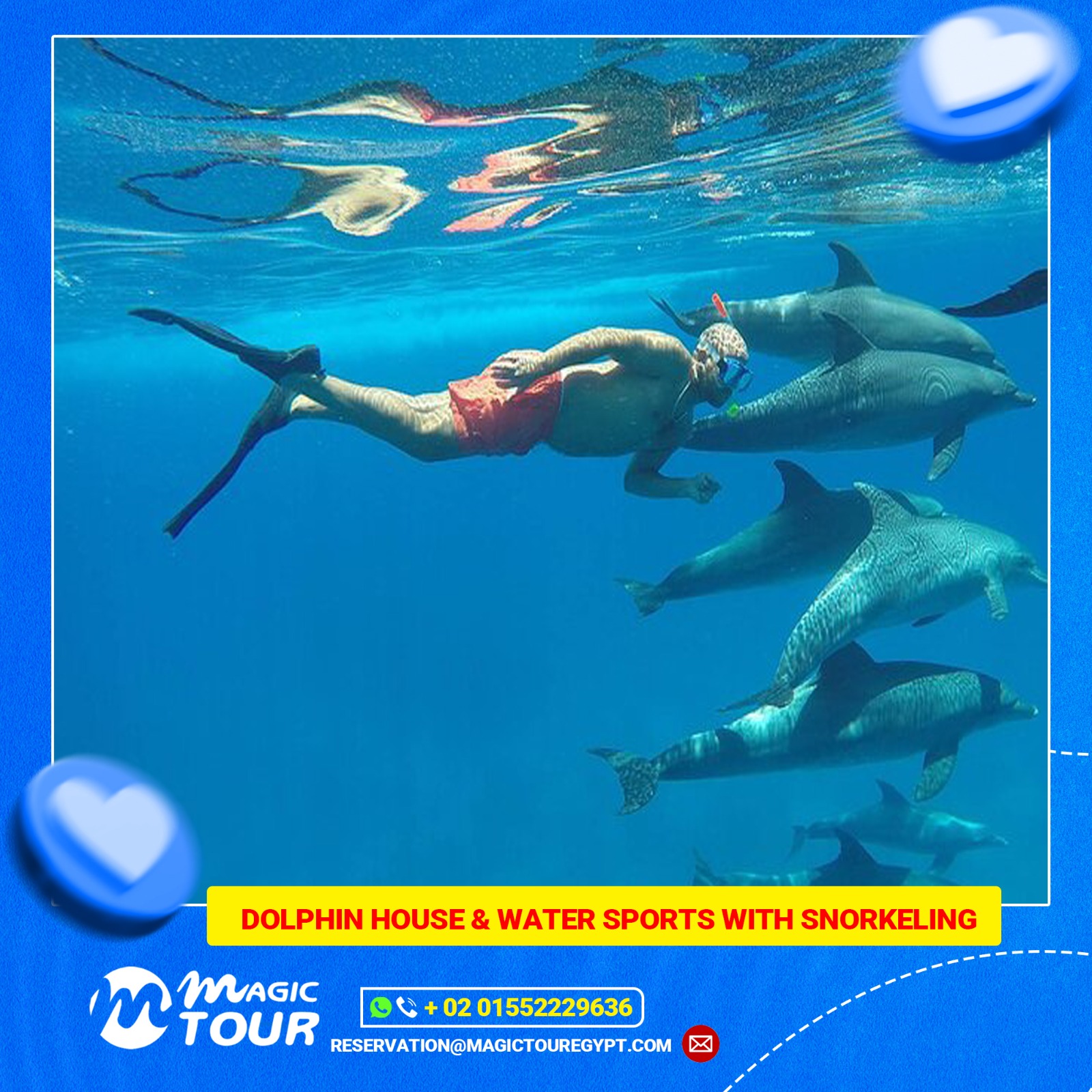 Dolphin House & Water Sports with snorkeling