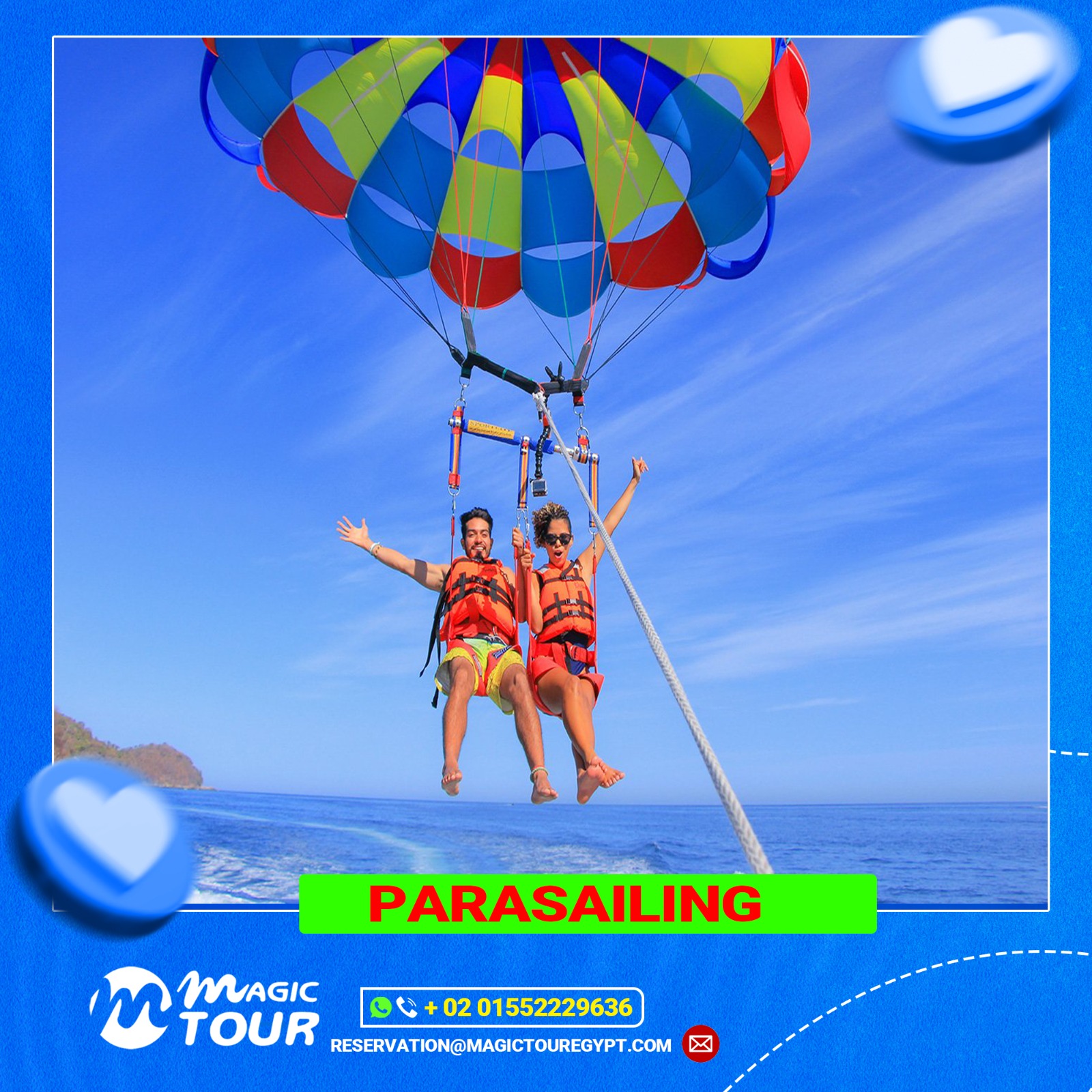 Parasailing with Magic tour