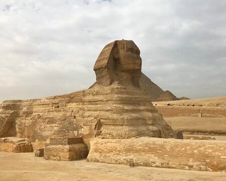 Cairo Pyramids by plane