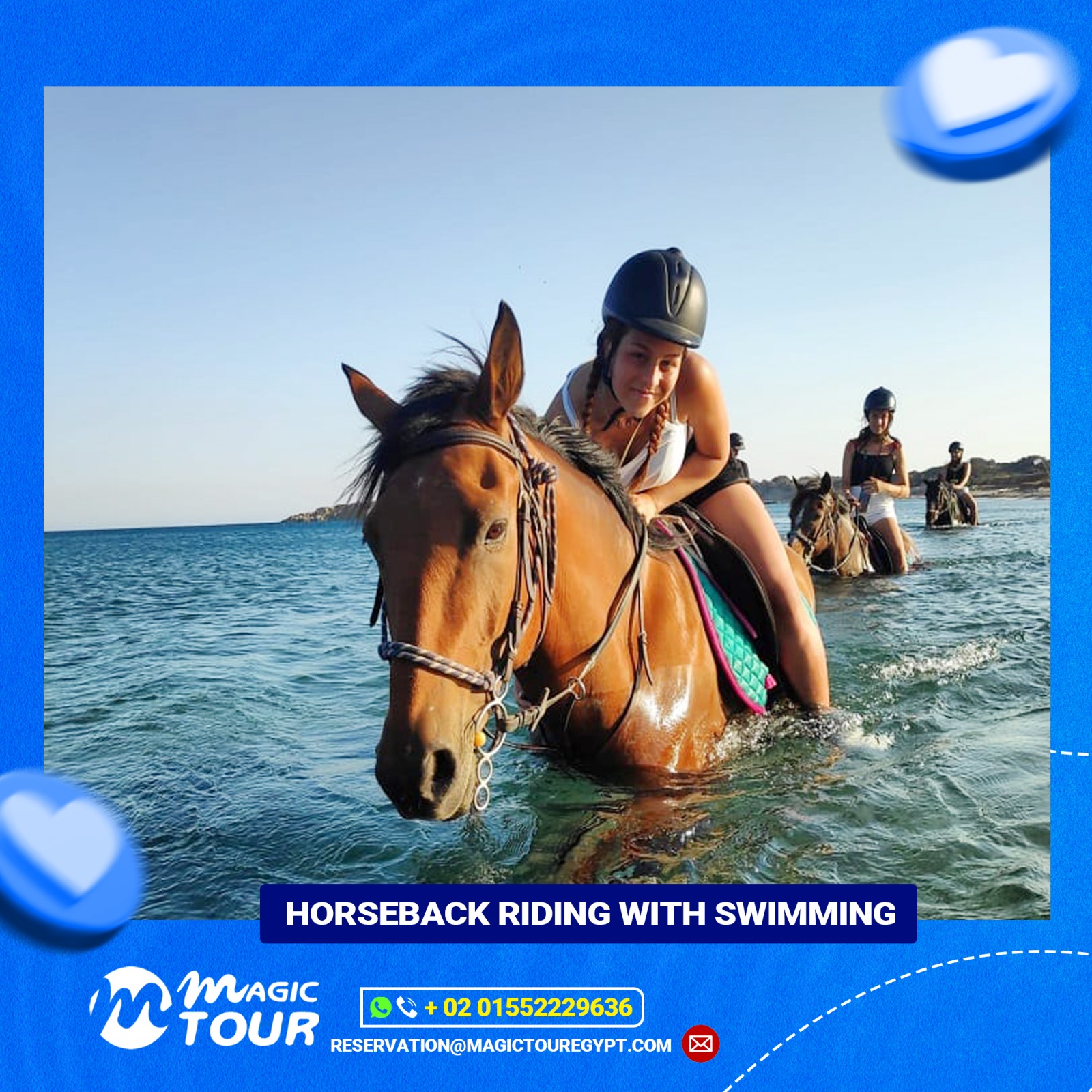 Horseback Riding With Swimming